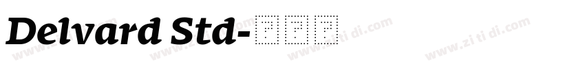 Delvard Std字体转换